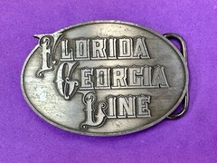 Florida Georgia Line Country Music Rock band 2013 Metal Concert Belt Buckle
