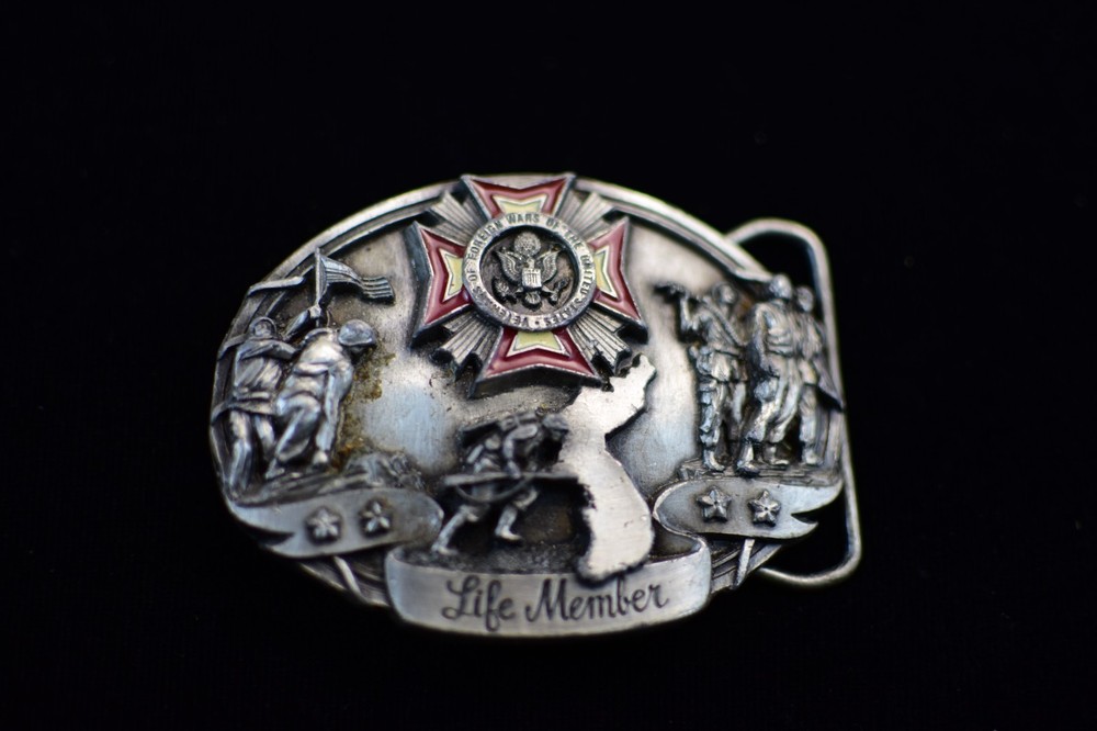 Veterans of Foreign Wars of the US Life Member Belt Buckle