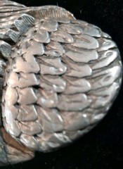 Eagle Belt Buckle EJC 1995 Vintage Pewter Made in USA America Size 3.5&Prime; x 2.5&Prime;