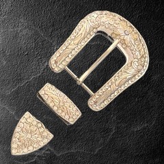 1.5” Western Design Cowgirl Style Crystal Belt Buckle