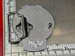 White Skull Mexican Katrina Dia De Muertos Day Of The Dead Cutout Belt Buckle