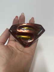 DC Comics Superman Logo Metal Belt Buckle Red Yellow Silver Interchangeable