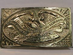 1976 Bicentennial Brass Buckle American Eagle The Right to Keep & Bear Arms