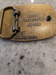 American Veterans Disabled For Life Memorial Belt Buckle 2006 Sponsor #0369