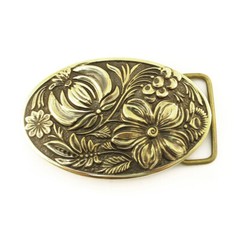 Belt buckle “Petrykivka””, Ornamental belt buckle, Ukrainian belt buckle
