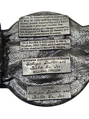1980 MOUNT ST HELENS BELT BUCKLE – Pewter – Broken See Pictures