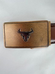 Chaoren Western Longhorn Bull Ratchet Belt Cowboy Rodeo Buckle Country Western