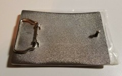 Sexy Lady on Silver Belt Buckle