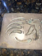 Handmade Southwest Indian Belt Buckle Sterling Silver Sid Bell Personal Estate