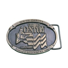 South Dakota Celebrate The Century Belt Buckle Bronze