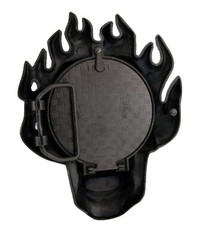 Skull Flaming Blinged Metal Belt Buckle Mens Halloween Party Costume Gift