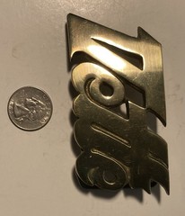 Vintage Corvette Solid Brass Logo Belt Buckle Fits 1.5in #4073