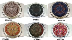New Mayan Mexico MEN COWBOY WESTERN Aztec Calendar REMOVABLE LIGHTER Belt Buckle