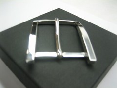Sterling silver 925 buckle w/Genuine Lizard-1.1/2&Prime; belt MADE IN U.S.A.