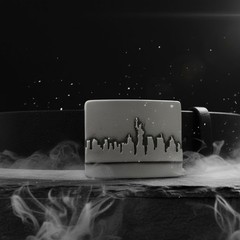 New York City Silhouette Belt Buckle Skyline Metal Urban Modern Design