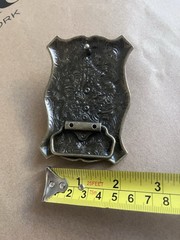 New Ancient Gold Patina Western Cowboy Belt Buckle Symmetrical Bull Head Buckle