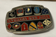 US Airborne Vietnam War Veteran Belt Buckle Made USA We Served Our Time In Hell