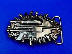 Water Squirt Gun – Alien Martian Shooter! Silver color 2005 SMC Gun Belt Buckle