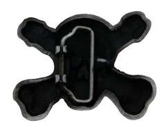 Skull Belt Buckle Pirate Cross Bones Antiqued Halloween Costume Men Women New