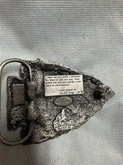 End Of The Trail Arrowhead Chief Joseph Belt Buckle 1988 Siskiyou