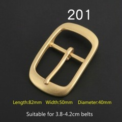 2Pcs Solid Brass Pin Buckle for Men DIY Leather Belt Replacement Strap Accessory