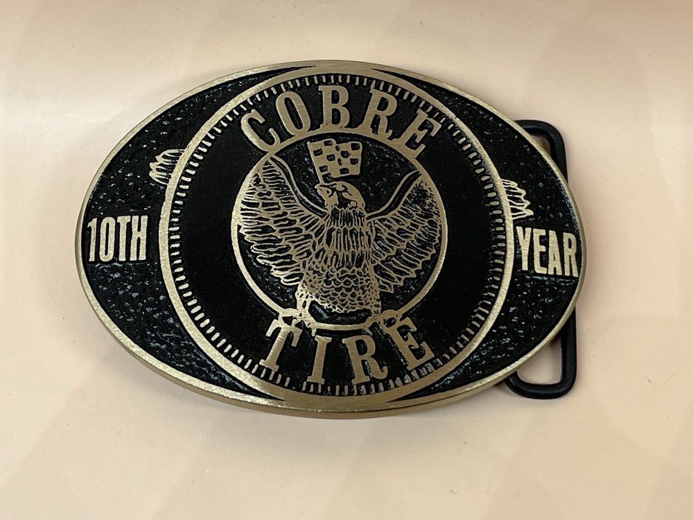 Cobre Tire Belt Buckle 10 Year Limited Ed 183/400 Solid Bronze Advanced Casting