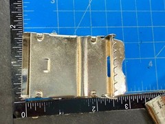 Domino Game Engraved On Reflective Silver Color Ratchet Style Belt Buckle