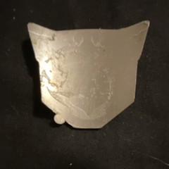 Transformers Autobot Red Silver Metal piece