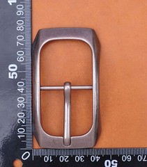 Arch Solid Rectangular Antique Silver Center Bar Pin Belt Buckle Fit 32mm Strap