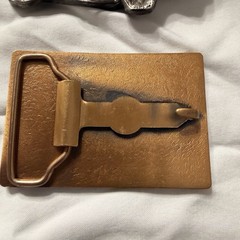 Vintage Truck ,Crane & Train Belt Buckle Lot 3 Pc.