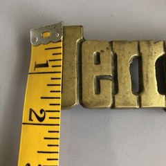 Vintage Aminco Solid Brass JERRY Name Belt Buckle Personalized Western Retro