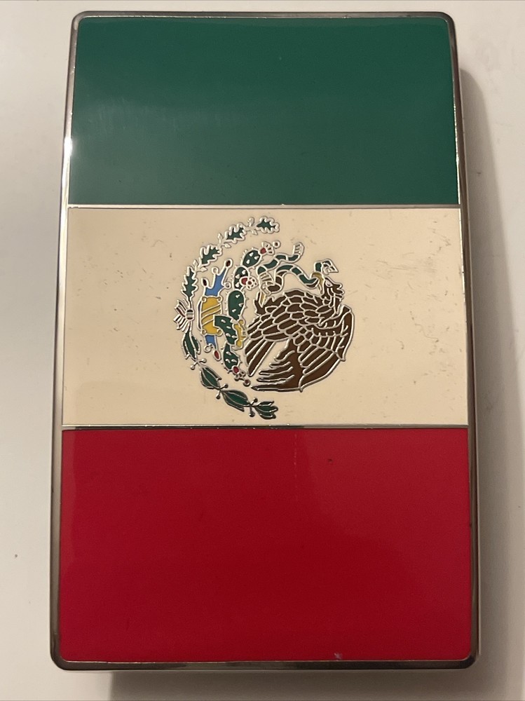 Mexican Flag Belt Buckle Vintage: New, Gear Condition, 4” By 2”, Great Details