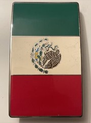 Mexican Flag Belt Buckle Vintage: New, Gear Condition, 4” By 2”, Great Details