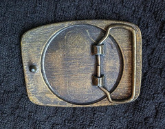 VINTAGE GOLDTONE VETERANS OF FOREIGN WARS BELT BUCKLE – 2 7/8&Prime;L