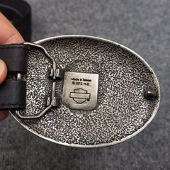 Harley Davidson Skull Belt Buckle Willie G Silver Creek Leather Belt Size 36