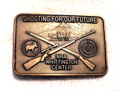 CLASSIC BELT BUCKLE NRA WHITTINGTON CENTER RIFLES SHOOTING FOR OUR FUTURE BB12