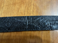 Rare Vintage Lonestar belt buckle and black Justin lizard belt (size 40)