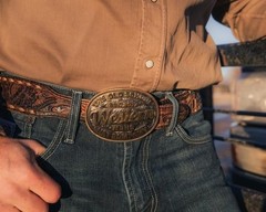 Montana Silversmiths Officially Licensed Whiskey Bent Western Belt Buckle