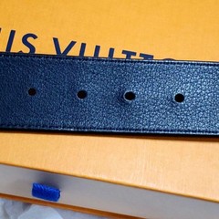 Louis Vuitton Pre-Owned Belt 100 40 Initial Black Gold