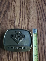 1996 HandyMan Club Of America Belt Buckle Life Member Vintage VGC