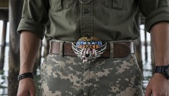 Men Women Silver Belt Buckle Skull Wings Skeleton USA Army American Eagle Bloody