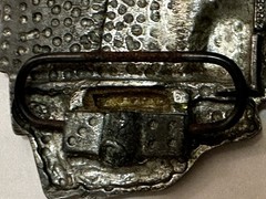 LIFES A GAMBLE BELT BUCKLE ACES & SEVENS MOBTOWN PEWTER US MADE NEW