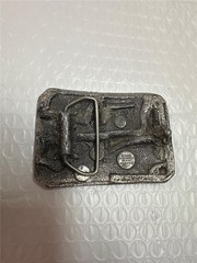 Vintage 1984 Bergamot Brass Works Farm Scenery Belt Buckle AS IS