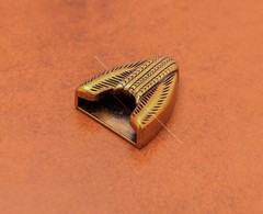 25MM Gold Plated Western Cowboy Prong Leathercraft 3-Piece Set Pin Belt Buckle