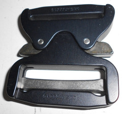 AustriAlpin Cobra Buckle 45mm Black, Male Adj/Female Fixed. Free Shipping.