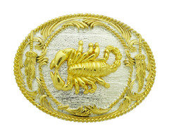 New Men Women Scorpion Belt Buckle Western Cowboy Cowgirl Rodeo Texan Gold Metal