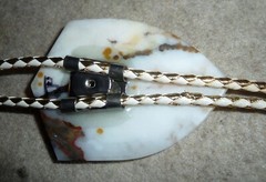 Polka Dot Jasper Handcrafted Buckle & Bola set Natural stone