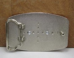KISS Belt Buckle logo Chrome silver Gene Paul Ace Peter Zinc Alloy rock metal