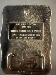 Buckaroo Ball Santa Fe 2000 « Enamel Horses » Belt Buckle