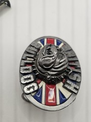 British Bulldog Union Jack Belt Buckle UK Biker England Great Britain